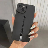 Travel-nspired Airplane Route Desian Soft Phone Case For iPhone