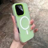 2 IN 1 Jelly Candy Color Magnetic Phone Case For iPhone