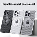 Magnetic Hidden Holder Heat Dissipation Phone Case for IPhone