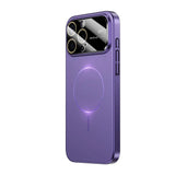 Magnetic Hard PC Lens Protector Phone Case For iPhone