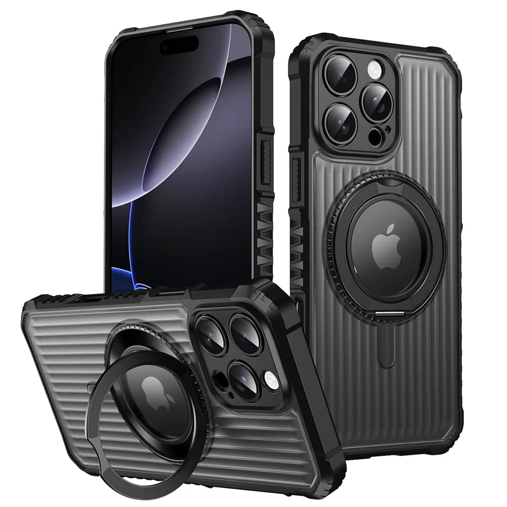 360° Rotating Magnetic Bracket Stand Phone Case For iPhone