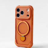 Magnetic Airbag Shockproof Matte Stand Phone Case for iPhone