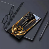 Luxury Black & Gold Shockproof Case for Samsung