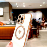 Magnetic Plating TPU Wrist Lanyard Phone Case For iPhone
