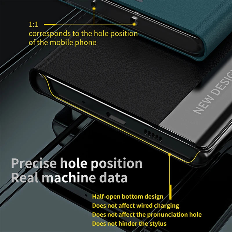 Luxury Stand Book Magnetic Flip Case For Samsung