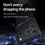 Luxury Leather Magnetic Shockproof Case For iPhone