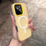 2 IN 1 Jelly Candy Color Magnetic Phone Case For iPhone