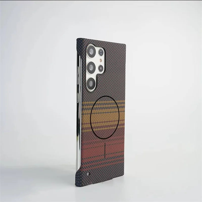 Ultra Thin Frameless Carbon Fiber Magnetic Case for Samsung