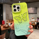 Luxury Gradient Color Butterfly Case for iPhone