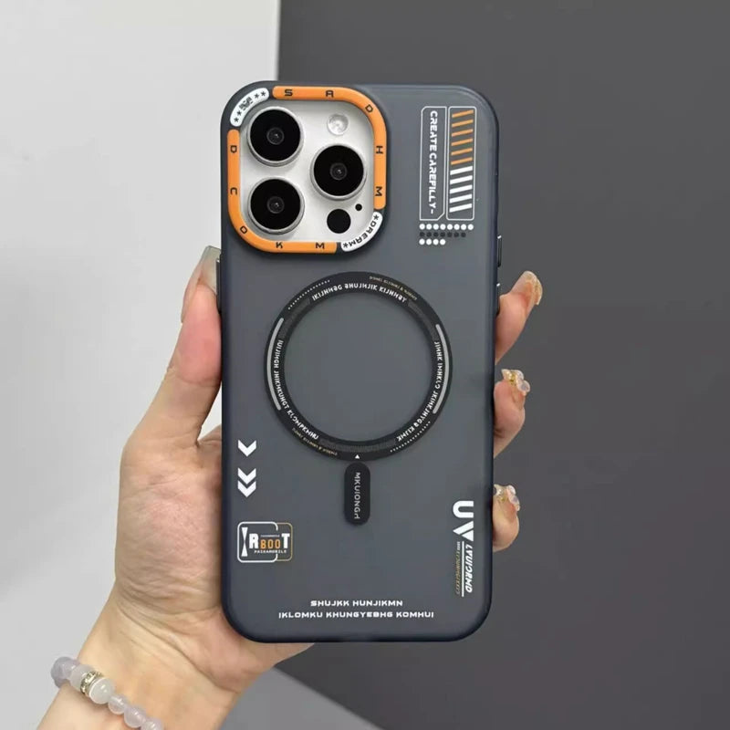 Translucent Bumper Magnetic Phone Case for iPhone