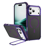 Skin-friendly Shockproof Magnetic Charge Lens Bracket Case For iPhone