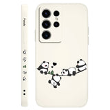 Baby Panda Liquid Silicone Phone Case For Samsung