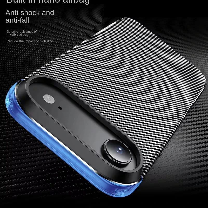 Carbon Fiber Pattern Anti-Fall Case for iPhone