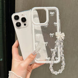Lovely Bowknot Clear Transparent Soft Case For iPhone