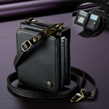 Leather Crossbody RFID‑Blocking Card Slots Wallet Case for Samsung Z Flip