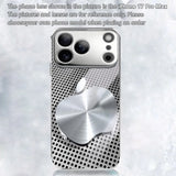 Metal Mesh Apple Pattern Electroplated Case for iPhone
