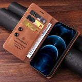 Ultrathin Leather Flip Business Wallet Case for Samsung