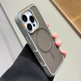 Luxury Matte Breathable Mesh Magnetic Phone Case For iPhone
