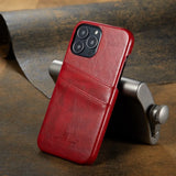 Leather Back Wallet Phone Case For iPhone