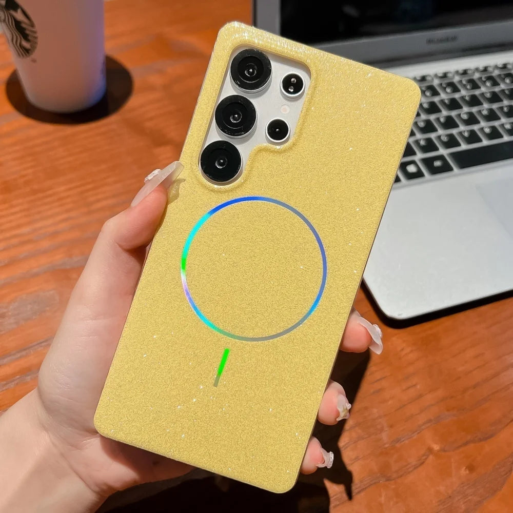 Shiny Glitter Magnetic IMD Case For Samsung