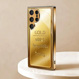 Creative Gold Bar Pattern Electroplated Case for Samsung