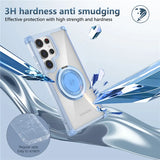 Ring Holder Magnetic Clear Case For Samsung