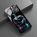Creativity Fantasy Apple Pattern Tempered Glass Phone Case For iPhone
