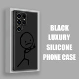 Funny Little Figure Cute Man Phone Case For Samsung