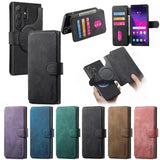 Detachable Magnetic Card Wallet Flip Leather Case for Samsung