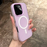 2 IN 1 Jelly Candy Color Magnetic Phone Case For iPhone