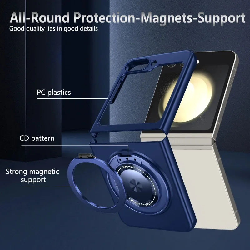 360° Magnetic Rotate Holder Phone Case for Samsung Z Flip 6 5 4 3