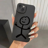 Cute Matchman Matte Silicone Phone Case for iPhone