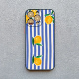 Fresh Summer Fruit Lemon Cherry Phone Case For iPhone