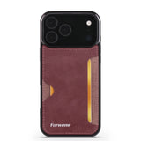 Vintage Leather Wallet Case With Card Holder for iPhone