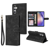 Leather Wallet Card Framework Magnetic Flip Phone Case for Samsung