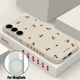 Little Cherry Magnetic Lanyard Phone Case For Samsung