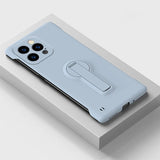 Slim Minimalist Frameless with Stand Case for iPhone