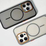 Luxury Matte Translucent Magnetic Case For iPhone