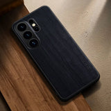 Stylish Premium Wood Grain PU Case for Samsung