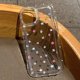 Small Flower Stars Anti-drop Airbag Soft Case For iPhone