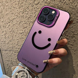 Color Silver Smile Cheeks Pattern Cover For iPhone
