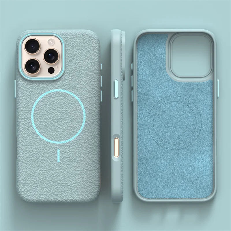 Ultrathin Hit Color Simple Magnetic Phone Case For Iphone