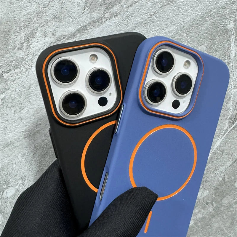 Ultrathin Simple Magnetic Lanyard Bumper Case for iPhone