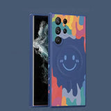 Graffiti Smiley Magnetic Silicone Case for Samsung