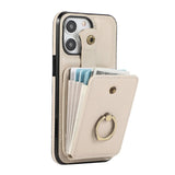 RFID Blocking Ring Holder Wallet Case for iPhone