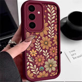 Petal Leaf Diagram Silicone Phone Case For Samsung