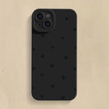 Love Heart Shockproof Silicone Soft Phone Case For iPhone