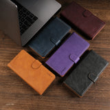 Business Leather Flip Card Wallet Case for Samsung