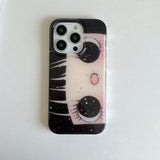 Lovely Glittering Big Eyes Comic Girl Phone Case for iPhone