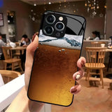 Beer Pattern Electroplated Phone Case for iPhone
